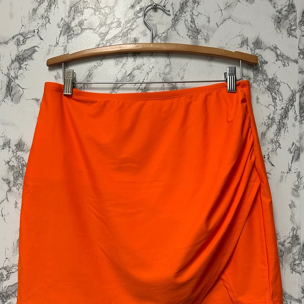 Women’s Swim Shorts Vibrant Orange Swim Bottom Size L